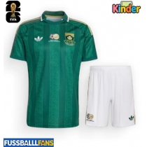 Südafrika Auswärts Trikotsatz Kinder WM 2026 Kurzarm (+ Kurze Hosen)